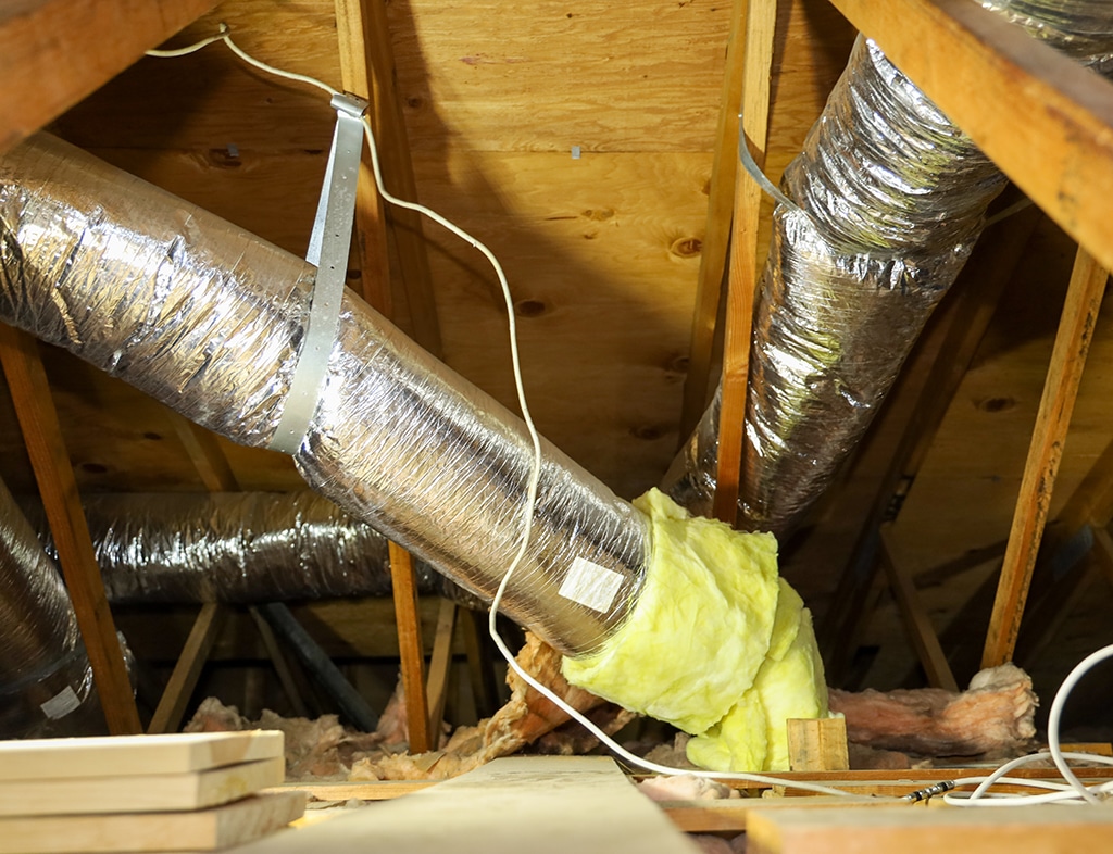 Ac duct clearance