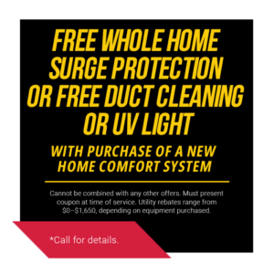 Free Whole Home Surge Protections or Free Duct Cleaning or UV Light | One Hour Air Conditioning & Heating of Fort Worth, TX
