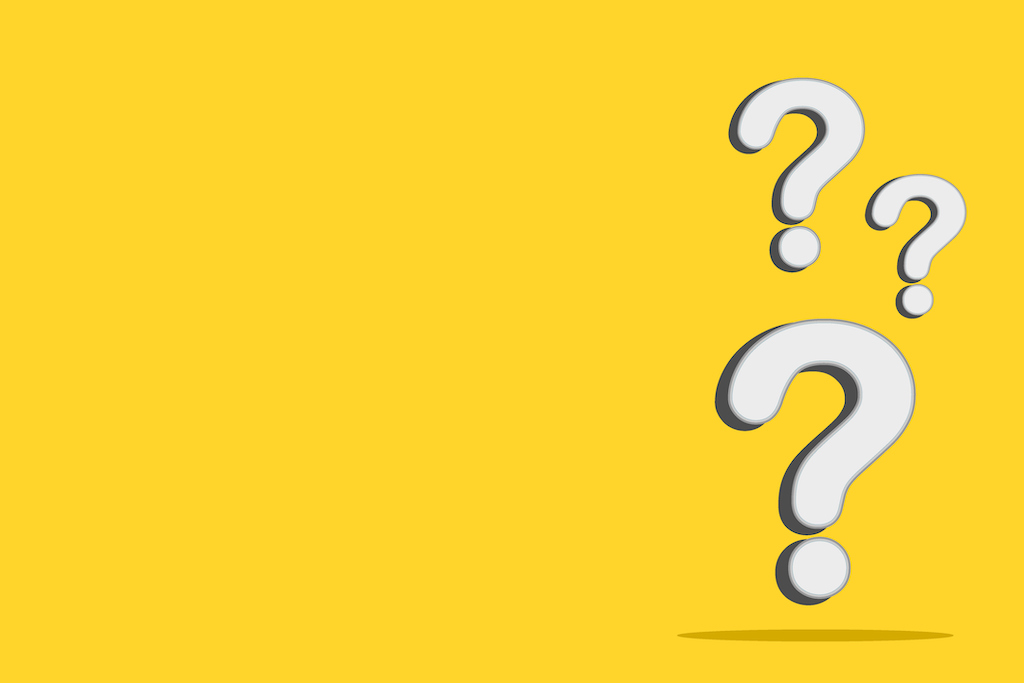 Three white question marks on yellow background. | Residential HVAC System Components 