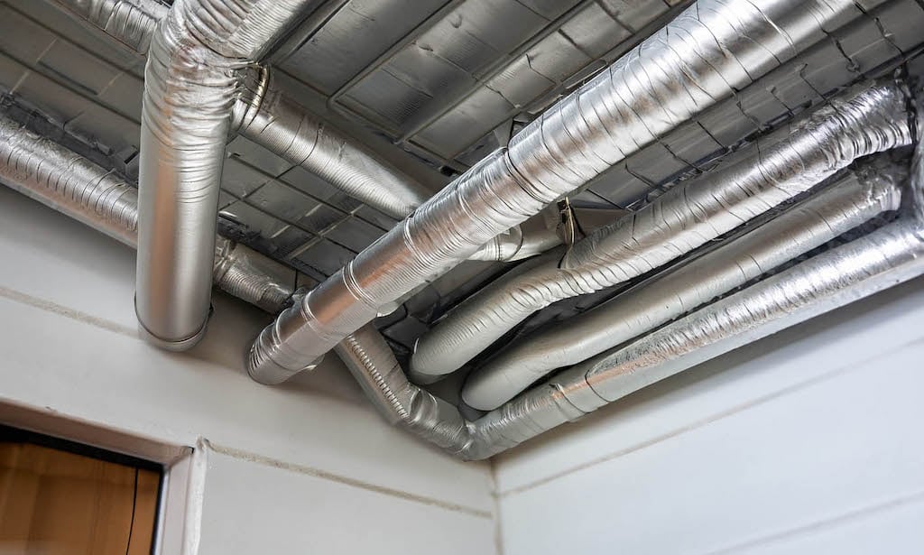 Ductwork on the ceiling | Duct Cleaning Service