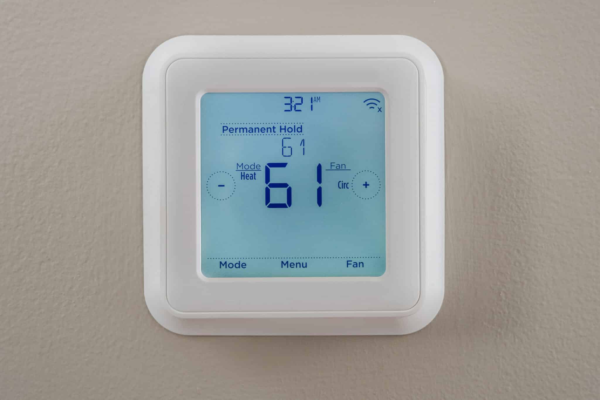Programmable Heating and Cooling Thermostat, Smart Control Systems.