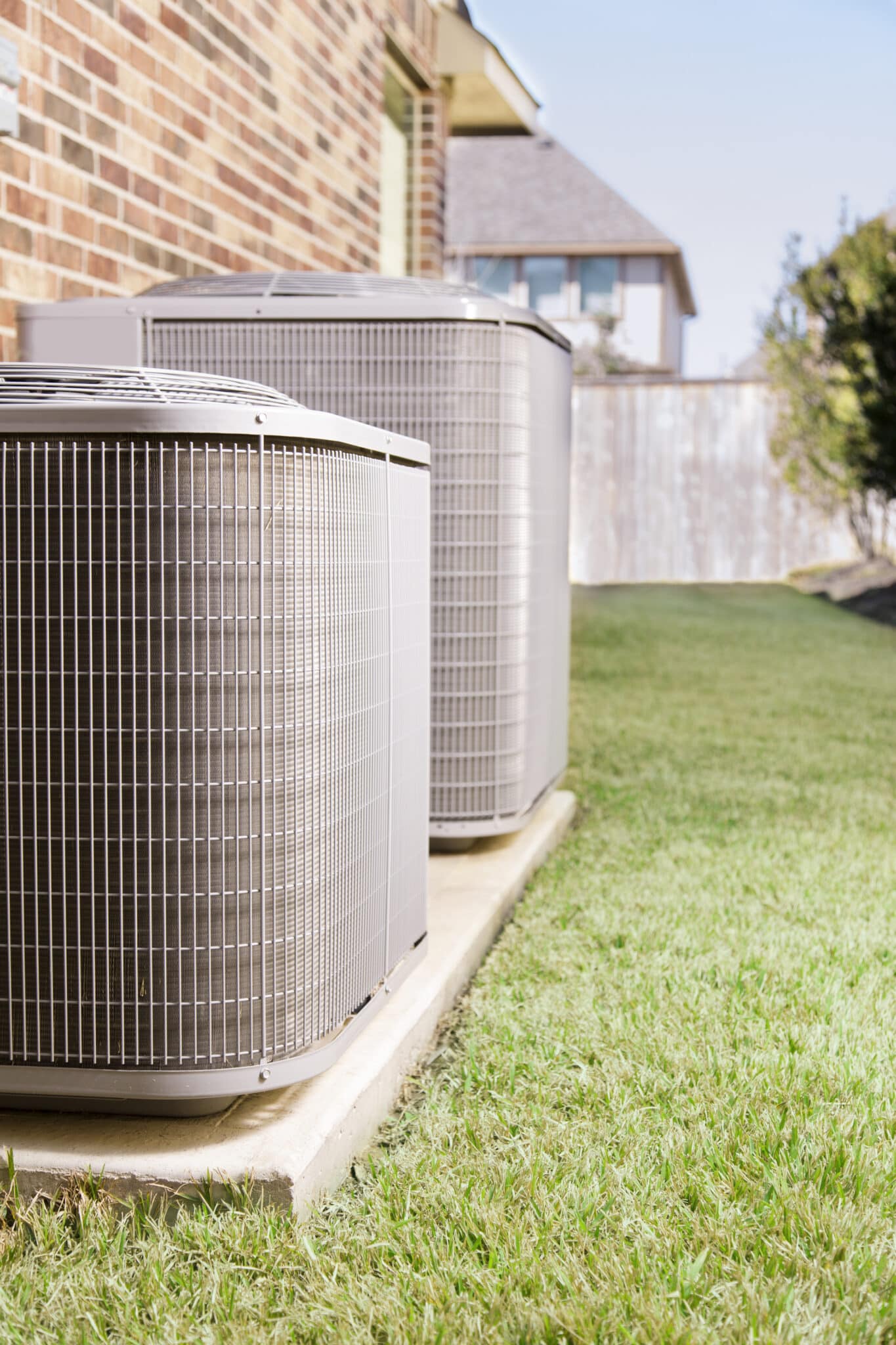 Clean air conditioner units outside, HVAC Tips.