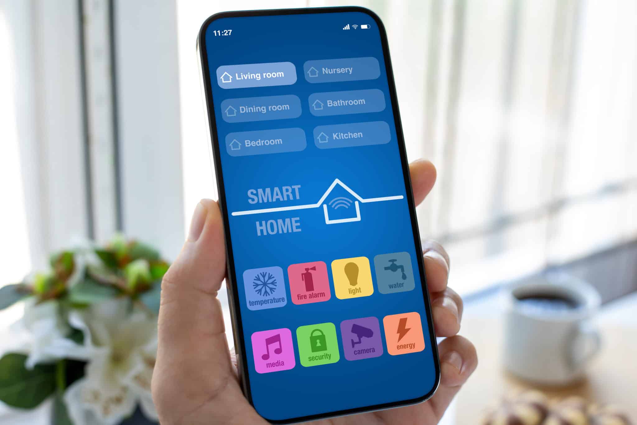 Smart phone, Thermostat.