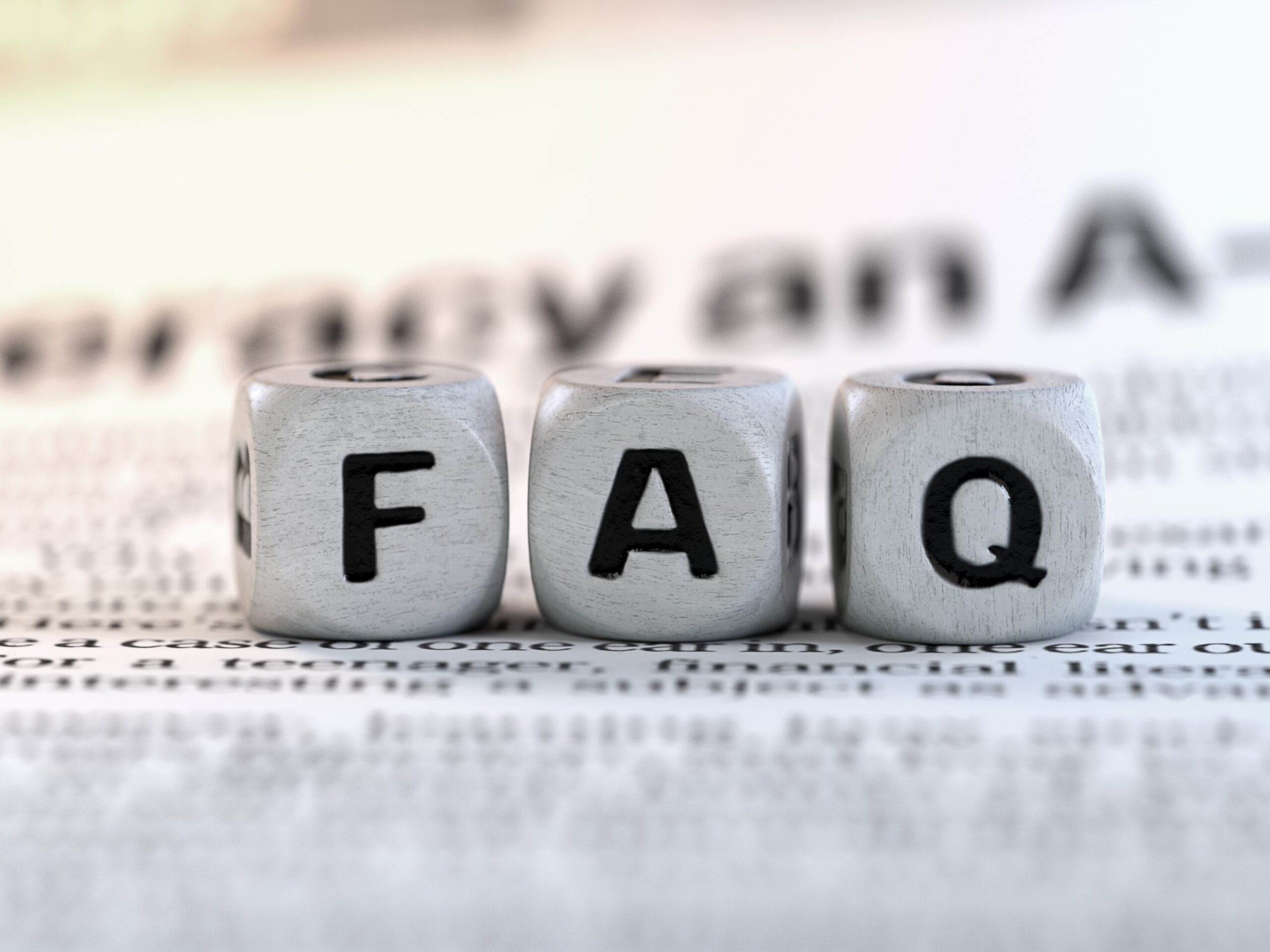 Frequently Asked Questions.