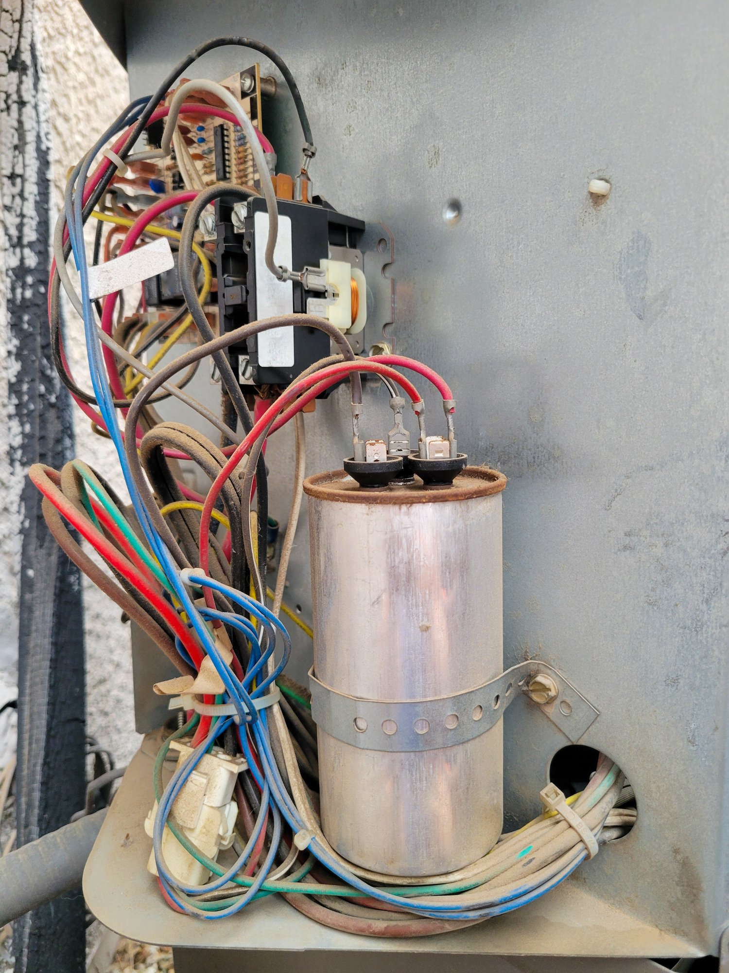 AC capacitor failure.