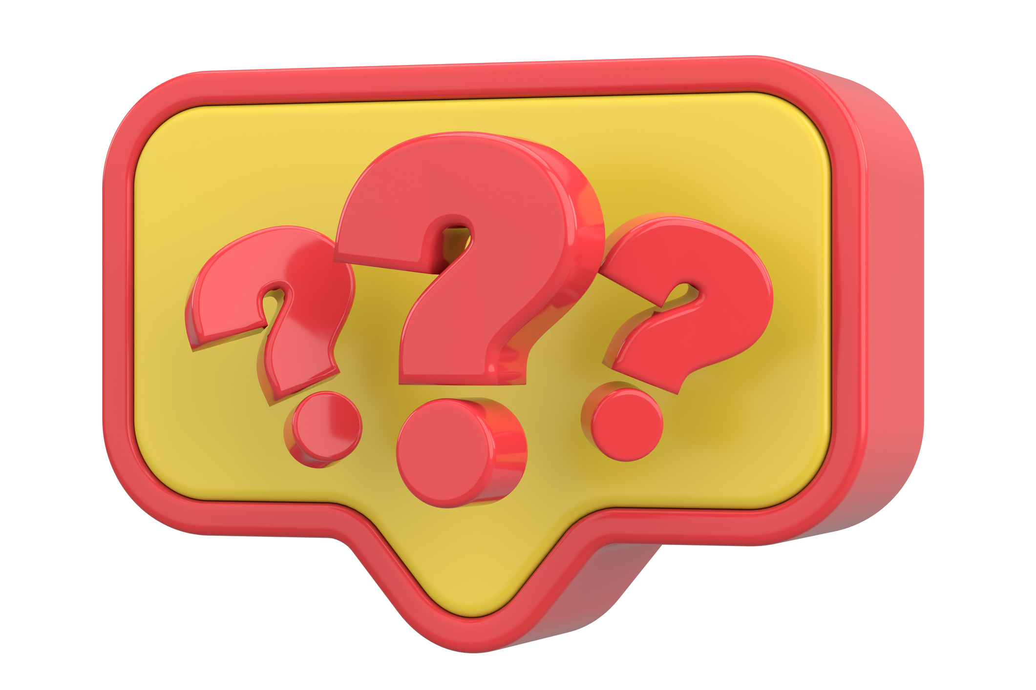 Question marks on a white background representing what a refrigerant recovery check entails.