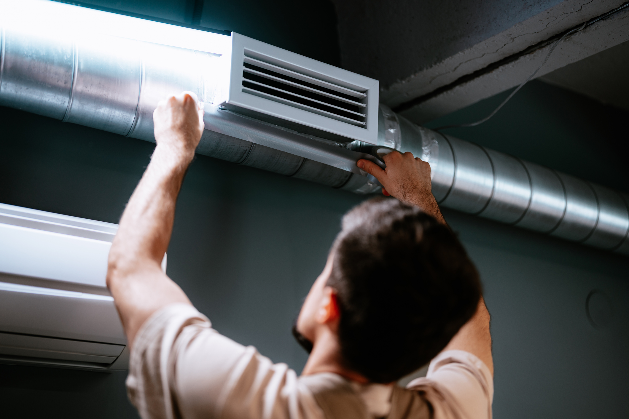 Apply UL-listed foil tape, Vent sealing upgrade.