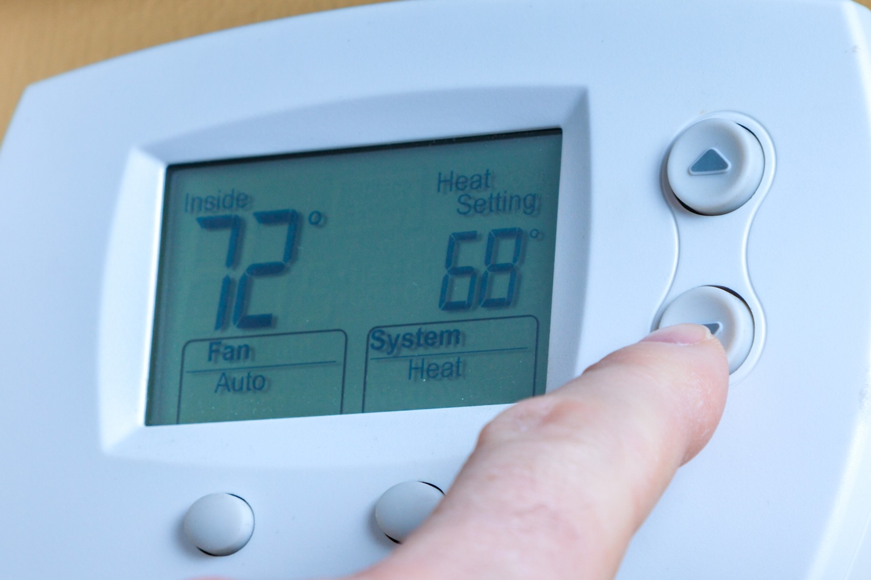 Auxiliary heat on the thermostat, Heat strip testing.
