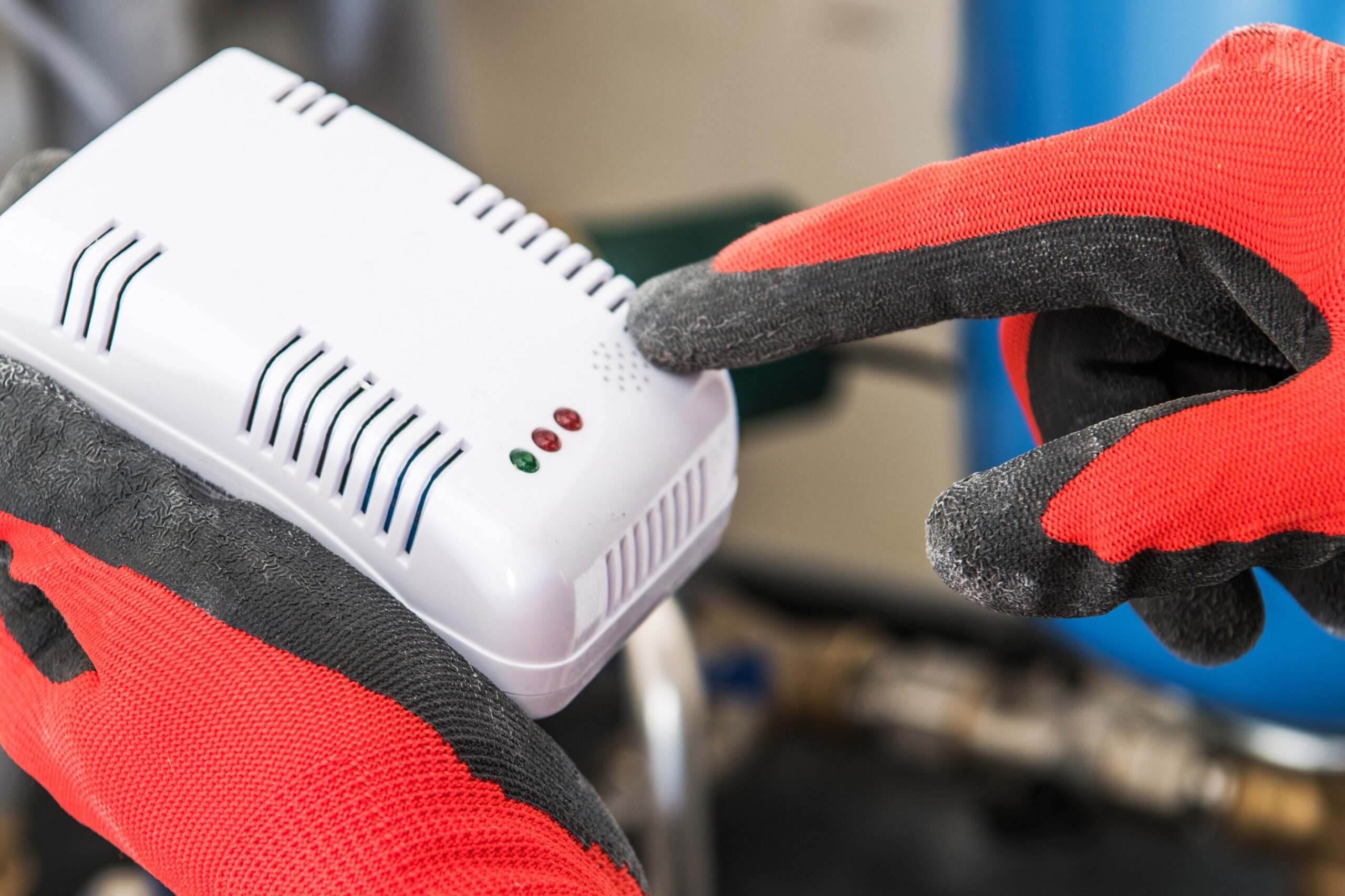 Carbon monoxide testing, Combustion analyzer setup.