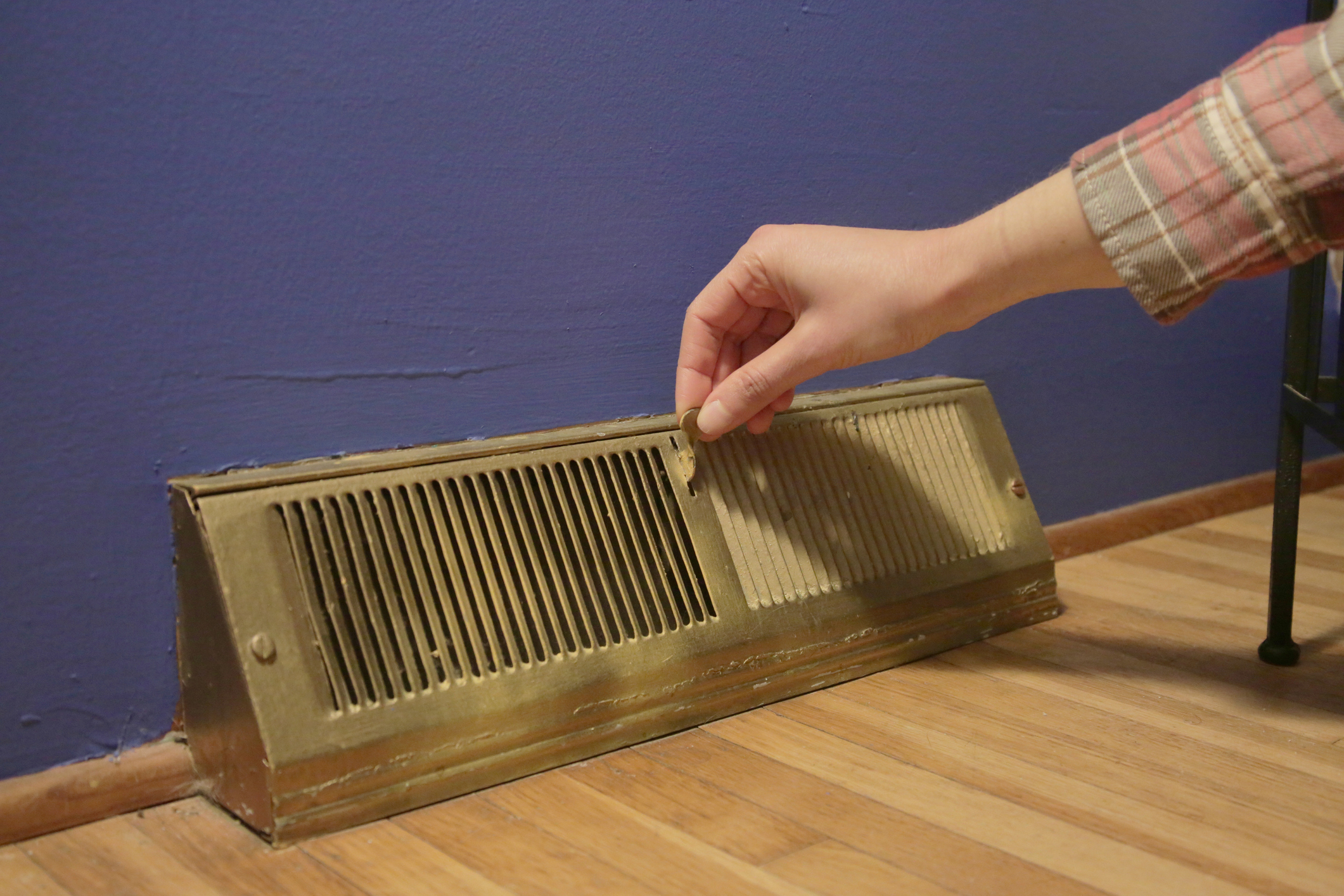 Opening an air vent to an HVAC furnace system, Combustion air sizing.
