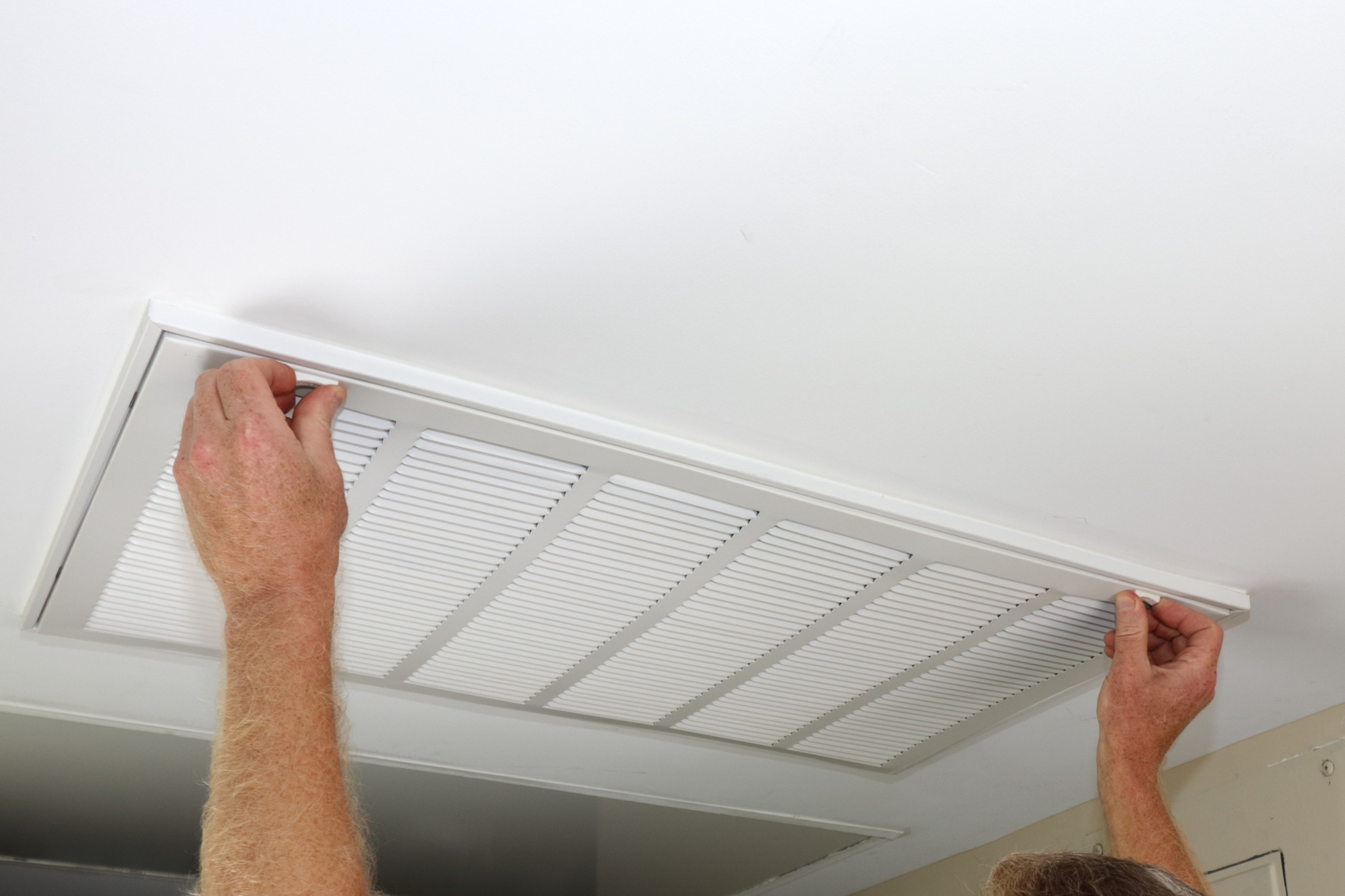 Professional check the return grille, Indoor coil cleaning.