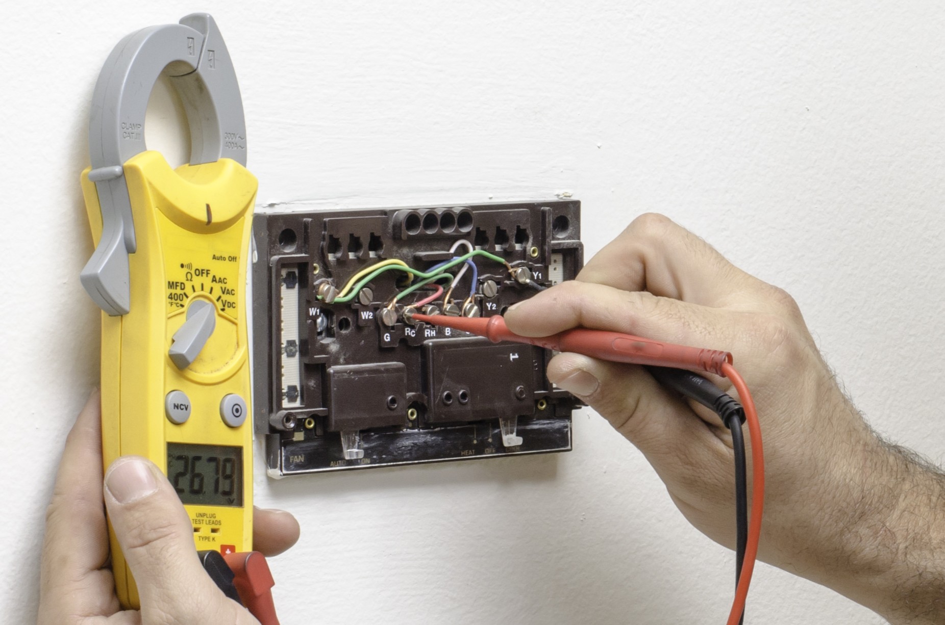 Tools, Multimeter for voltage, Thermostat calibration.