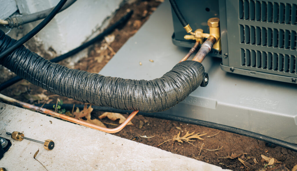 Line Set Insulation Renewal to Stop Sweating Lines