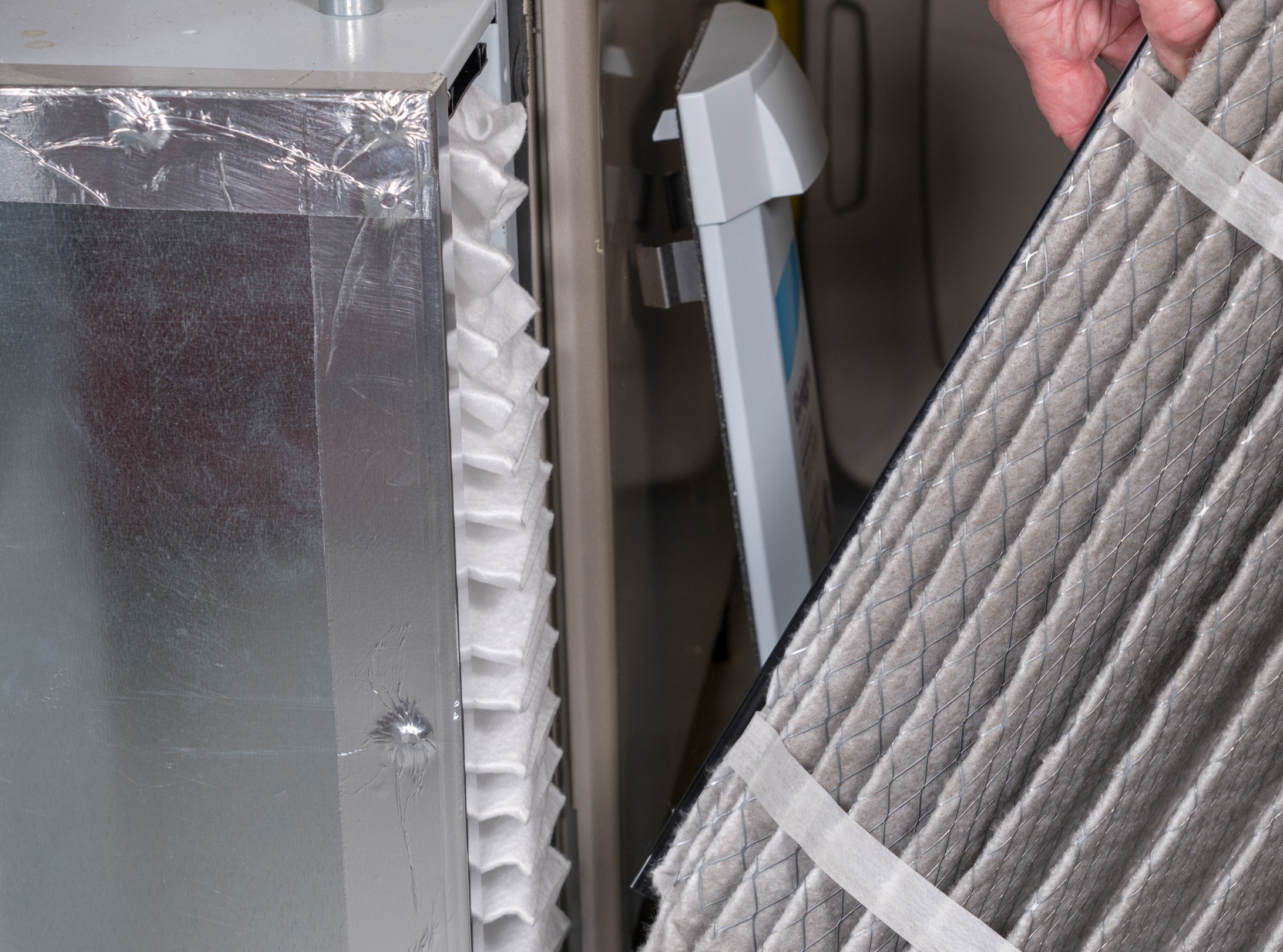 Change air filter, Electronic air cleaner service.