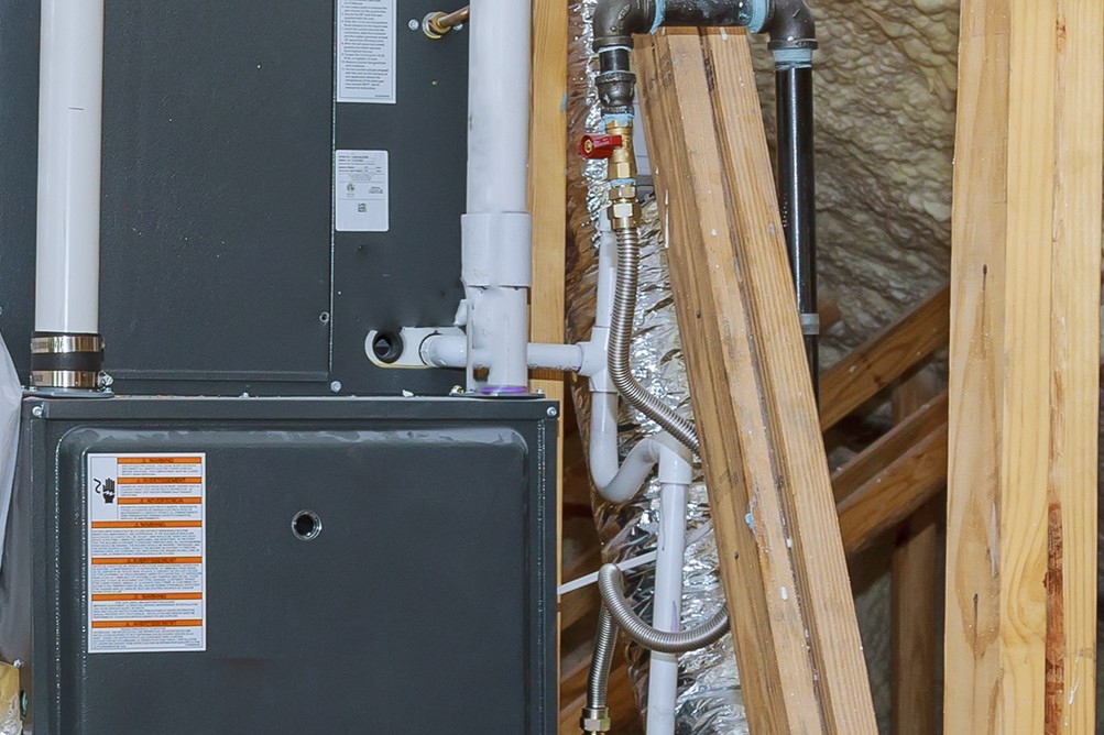 Condensate drain line, Air handler leveling.